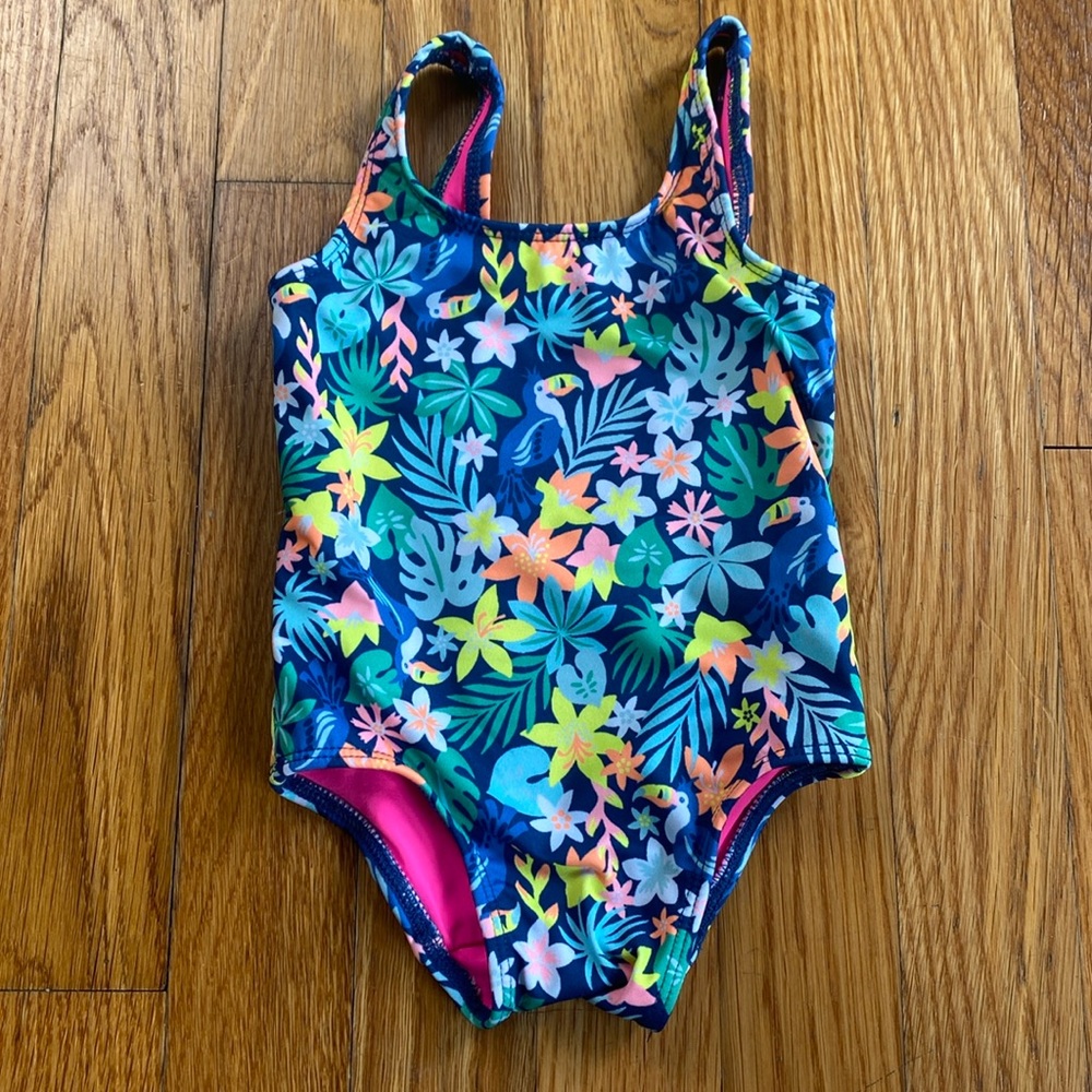 Chubbies Floral Girls Swim One-Piece
